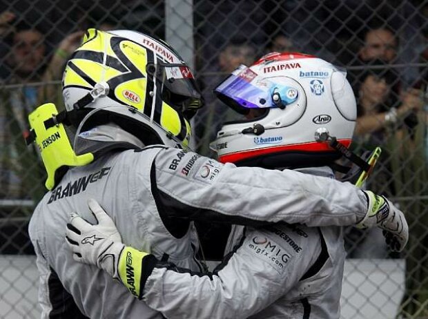 Titel-Bild zur News: Jenson Button, Rubens Barrichello