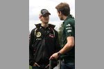 Romain Grosjean (Lotus) und Giedo van der Garde (Caterham) 
