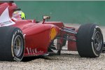 Felipe Massa (Ferrari) im Kies