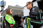 Danica Patrick (Stewart/Haas) im Gespräch mit Kenny Wallace 