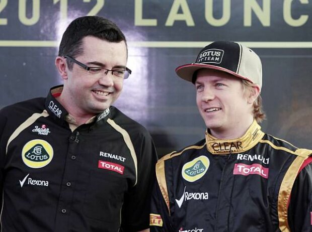 Titel-Bild zur News: Eric Boullier und Kimi Räikkönen