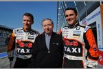 Jean Todt mit Norbert Michelisz (Zengö) und Gabor Weber (Zengö)