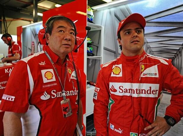 Hirohide Hamashima und Felipe Massa Hirohide Hamashima und Felipe Massa