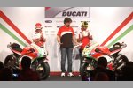 Nicky Hayden und Valentino Rossi mit der Ducati Desmosedici GP12