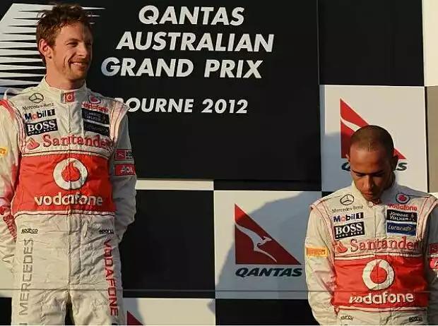 Titel-Bild zur News: Jenson Button, Lewis Hamilton