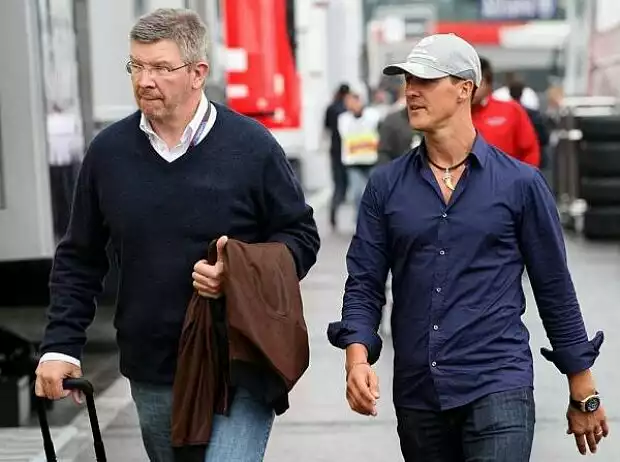 Ross Brawn (Teamchef), Michael Schumacher Titel-Bild zur News: Ross Brawn (Teamchef), Michael Schumacher