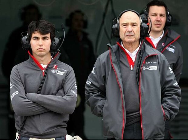Titel-Bild zur News: Sergio Perez und Peter Sauber
