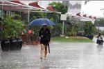 Vorboten für das Wochenende in Malaysia? Platzregen ging schon am Donnerstag in Sepang nieder.