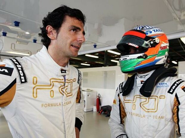 Narain Karthikeyan, Pedro de la Rosa