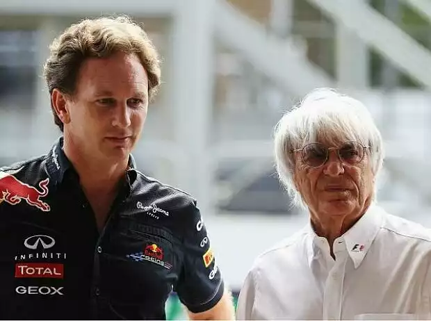 Titel-Bild zur News: Christian Horner und Bernie Ecclestone