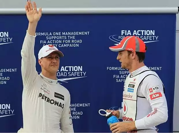 Michael Schumacher, Jenson Button Titel-Bild zur News: Michael Schumacher, Jenson Button