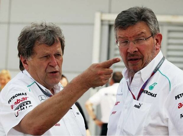 Norbert Haug und Ross Brawn