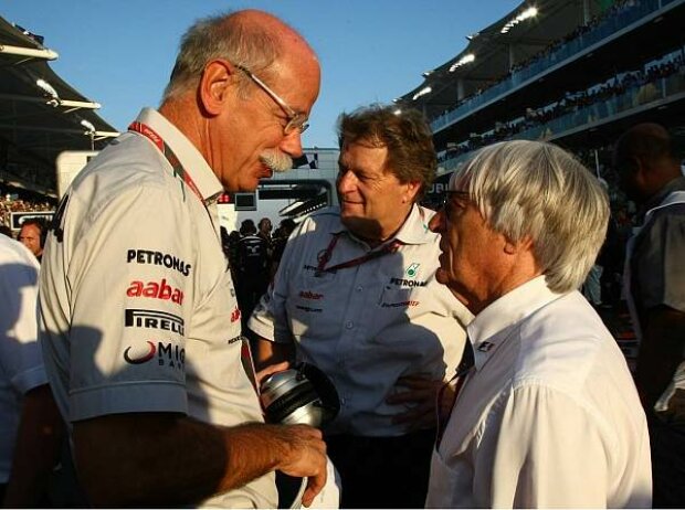 Dieter Zetsche, Norbert Haug und Bernie Ecclestone