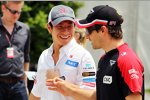 Kamui Kobayashi (Sauber) und Timo Glock (Marussia) 