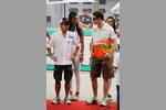 Kamui Kobayashi (Sauber) und Paul di Resta (Force India) 