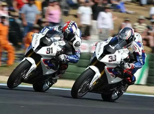 Marco Melandri, Leon Haslam Titel-Bild zur News: Marco Melandri, Leon Haslam