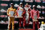 Das St-Pete-Podium: Helio Castroneves, Ryan Hunter-Reay und Scott Dixon