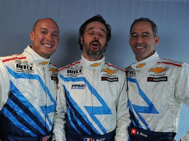 Robert Huff, Yvan Muller, Alain Menu Robert Huff, Yvan Muller, Alain Menu