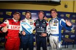 Gabriele Tarquini (Lukoil), Yvan Muller (Chevrolet), Tom Coronel (ROAL), Pepe Oriola (Tuenti) 