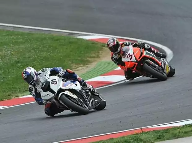 Leon Haslam; Max Biaggi Titel-Bild zur News: Leon Haslam; Max Biaggi