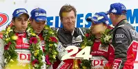 Wolfgang Ullrich (Audi Sportchef), Benoit Treluyer, Marcel Fässler