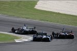 Dreikampf mit Mike Conway (Foyt), Marco Andretti (Andretti) und Rubens Barrichello (KV) 