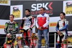 Tom Sykes, Carlos Checa und Leon Haslam 