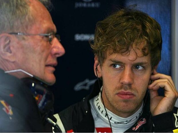 Titel-Bild zur News: Helmut Marko (Motorsportchef), Sebastian Vettel