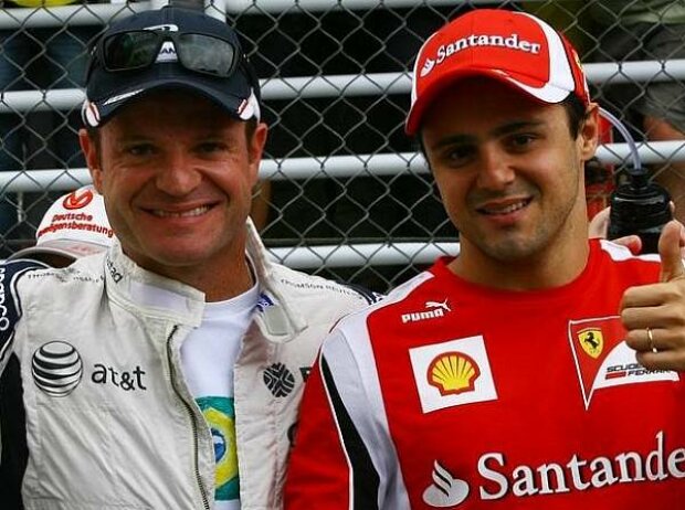 Titel-Bild zur News: Felipe Massa, Rubens Barrichello