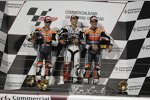 Daniel Pedrosa, Jorge Lorenzo und und Casey Stoner 