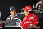 Sergio Perez (Sauber) und Fernando Alonso (Ferrari) 