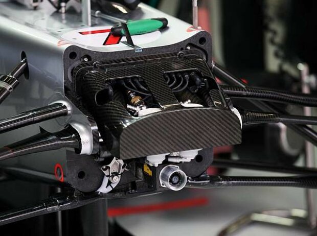 F-Schacht am Mercedes F1 W03 F-Schacht am Mercedes F1 W03