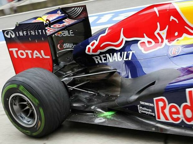 Mark Webber, Auspuff, Red Bull, RB8 Mark Webber, Auspuff, Red Bull, RB8