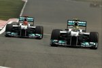 Nico Rosberg und Michael Schumacher (Mercedes) 