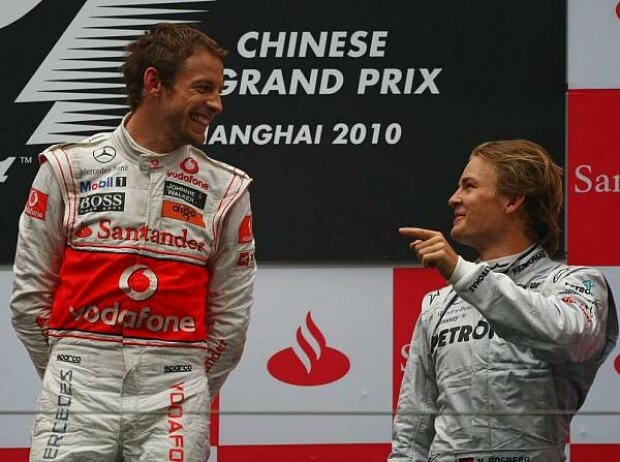 Jenson Button, Nico Rosberg Jenson Button, Nico Rosberg