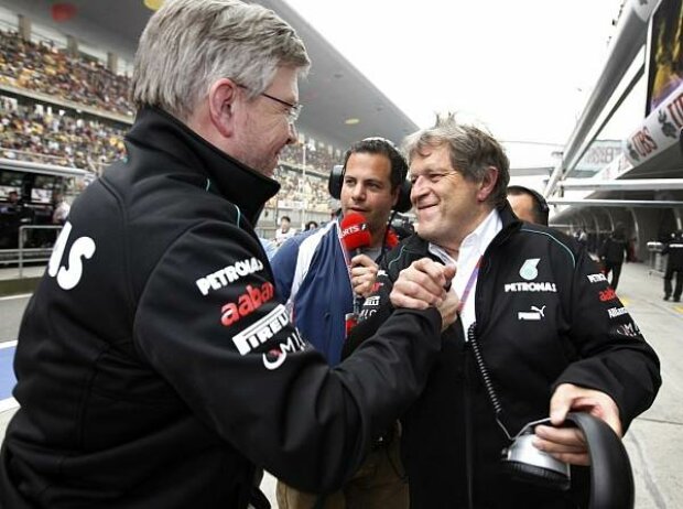 Ross Brawn und Norbert Haug Ross Brawn und Norbert Haug