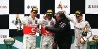 Bild zum Inhalt: Rosbergs Sternstunde: Sieg vor Button und Hamilton