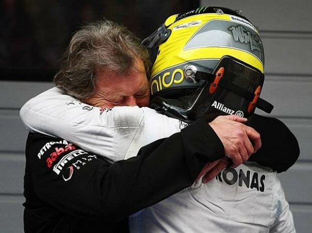 Titel-Bild zur News: Nico Rosberg, Norbert Haug (Mercedes-Motorsportchef)