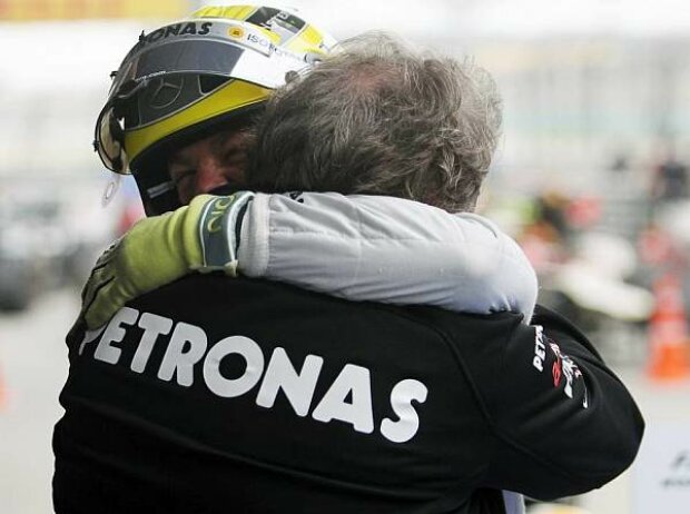 Nico Rosberg, Norbert Haug (Mercedes-Motorsportchef)