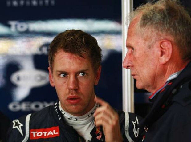 Titel-Bild zur News: Sebastian Vettel, Helmut Marko (Motorsportchef)