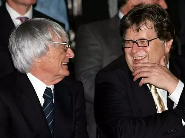 Bernie Ecclestone und Norbert Haug Titel-Bild zur News: Bernie Ecclestone und Norbert Haug