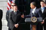 US-Präsident Barack Obama ehrt NASCAR-Champion Tony Stewart (Stewart/Haas) 