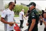 Lewis Hamilton (McLaren) und Heikki Kovalainen (Caterham) 