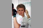 Nico Rosberg (Mercedes) mit nachdenklicher Miene am Freitag während des 1. Freien Trainings: War sein erster Sieg beim vergangenen Rennen ein 