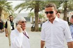 Bernie Ecclestone (Formel-1-Chef) und David Coulthard (Mücke-Mercedes) 