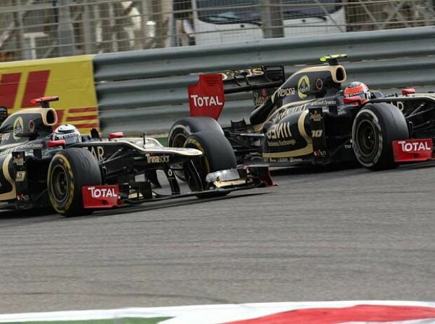 Titel-Bild zur News: Kimi Räikkönen, Romain Grosjean