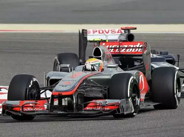 Lewis Hamilton, Pastor Maldonado Titel-Bild zur News: Lewis Hamilton, Pastor Maldonado