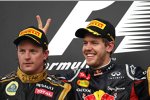 Kimi Räikkönen (Lotus) und Sebastian Vettel (Red Bull) 