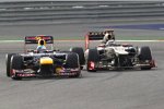 Sebastian Vettel (Red Bull) und Kimi Räikkönen (Lotus) 