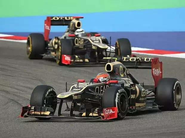 Romain Grosjean, Kimi Räikkönen Titel-Bild zur News: Romain Grosjean, Kimi Räikkönen